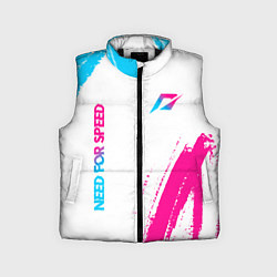 Детский жилет Need for Speed neon gradient style вертикально