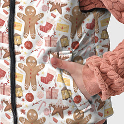 Детский жилет Пряничный человечек, цвет: 3D-светло-серый — фото 2