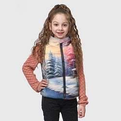 Детский жилет Сказочная метель подарков, цвет: 3D-светло-серый — фото 2