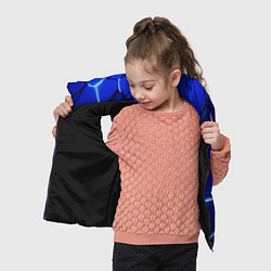 Детский жилет Плиты неоновые, цвет: 3D-черный — фото 2
