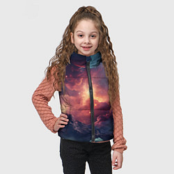 Детский жилет Космические облака, цвет: 3D-светло-серый — фото 2