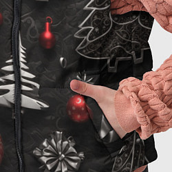 Детский жилет Новогодние игрушки елочные, цвет: 3D-светло-серый — фото 2