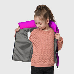 Детский жилет Тату Лил Пипа на фиолетовом, цвет: 3D-светло-серый — фото 2