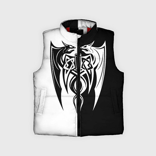 Детский жилет Демоны - кельтика / 3D-Красный – фото 1