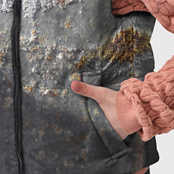 Детский жилет Коррозия металла гранж текстура, цвет: 3D-светло-серый — фото 2