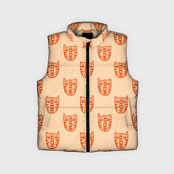 Детский жилет Drawn Tiger, цвет: 3D-светло-серый