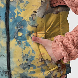 Детский жилет Гранжевая стена с краской, цвет: 3D-черный — фото 2