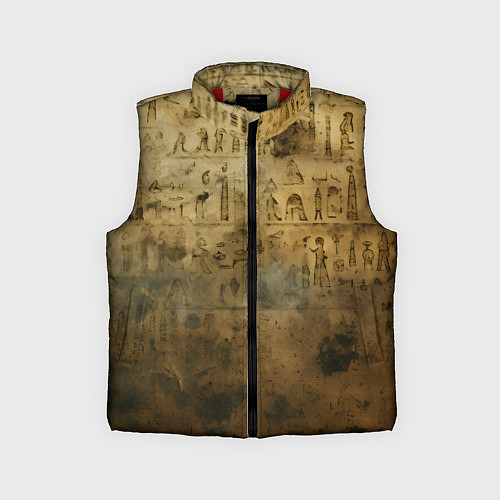 Детский жилет Древний папирус / 3D-Красный – фото 1