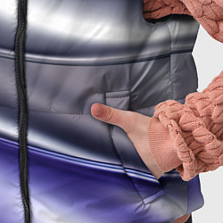 Детский жилет Белая абстракция на фиолетовом, цвет: 3D-красный — фото 2