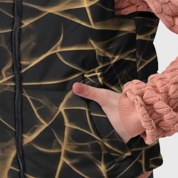 Детский жилет Абстракция черное золото, цвет: 3D-светло-серый — фото 2