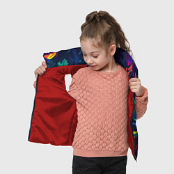 Детский жилет Яркая абстракция в стиле камуфляжа, цвет: 3D-красный — фото 2