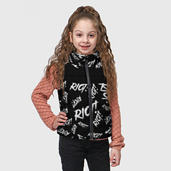 Детский жилет Paramore alllogo, цвет: 3D-черный — фото 2