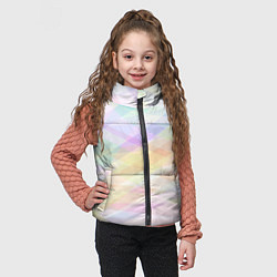 Детский жилет Цветные полупрозрачные полосы, цвет: 3D-черный — фото 2
