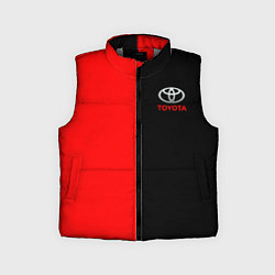 Детский жилет Toyota car красно чёрный, цвет: 3D-светло-серый