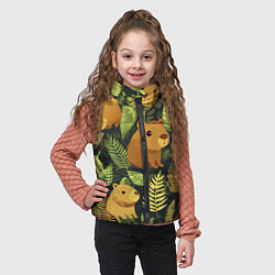 Детский жилет Капибары - лесной маскировочный камуфляж, цвет: 3D-светло-серый — фото 2