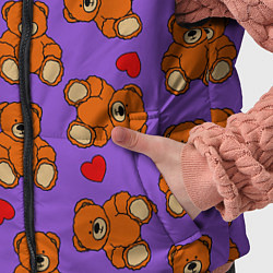 Детский жилет Игрушечные мишки и сердца, цвет: 3D-черный — фото 2