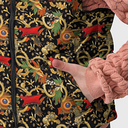 Детский жилет Яркая абстракция на черном фоне, цвет: 3D-черный — фото 2