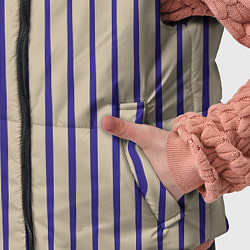 Детский жилет Синие вертикальные линии, цвет: 3D-черный — фото 2