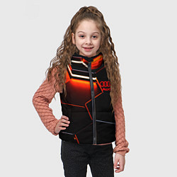 Детский жилет Audi неоновый соты, цвет: 3D-черный — фото 2