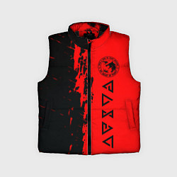 Детский жилет Ведьмак краска абстракция, цвет: 3D-черный