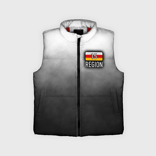 Детский жилет 15 регион на спине / 3D-Красный – фото 1