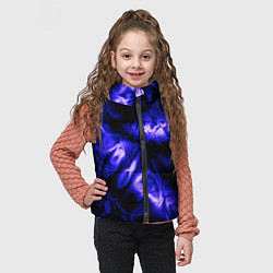 Детский жилет Абстракция чёрно-синий шёлк, цвет: 3D-черный — фото 2