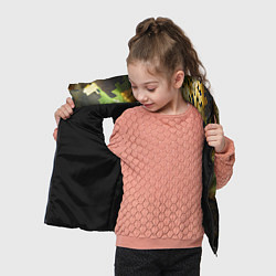Детский жилет Реалистичный камуфляж на ткани, цвет: 3D-черный — фото 2