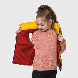 Детский жилет Псидак желтая утка покемон, цвет: 3D-красный — фото 2