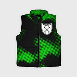 Детский жилет West Ham sport halftone, цвет: 3D-черный