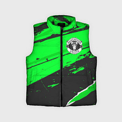 Детский жилет Manchester United sport green, цвет: 3D-черный