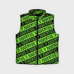 Детский жилет Juventus green pattern sport, цвет: 3D-черный