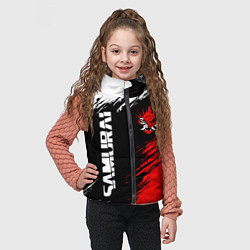 Детский жилет Самурай лого - киберпанк 2077, цвет: 3D-черный — фото 2