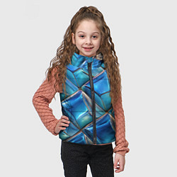 Детский жилет Объемная стеклянная мозаика, цвет: 3D-черный — фото 2