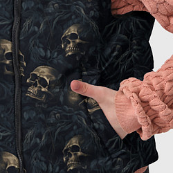 Детский жилет Черепа в кустах, цвет: 3D-красный — фото 2