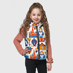 Детский жилет Русские народные традиции, цвет: 3D-черный — фото 2