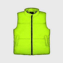 Детский жилет Яркий салатовый с лёгким затемнением, цвет: 3D-светло-серый