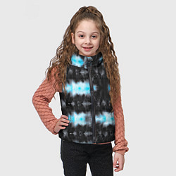 Детский жилет Сине чёрный тайдай, цвет: 3D-светло-серый — фото 2