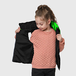 Детский жилет Infiniti green sport hexagon, цвет: 3D-черный — фото 2