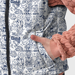 Детский жилет Человечки и животные скетч, цвет: 3D-светло-серый — фото 2