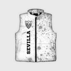 Детский жилет Sevilla sport на светлом фоне по-вертикали, цвет: 3D-черный