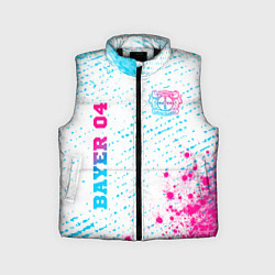 Детский жилет Bayer 04 neon gradient style вертикально