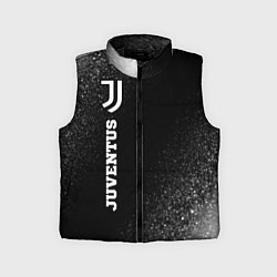 Детский жилет Juventus sport на темном фоне по-вертикали, цвет: 3D-черный