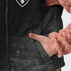 Детский жилет Leeds United sport на темном фоне вертикально, цвет: 3D-черный — фото 2