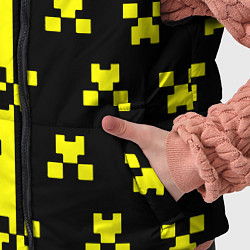 Детский жилет Minecraft logo brend online, цвет: 3D-светло-серый — фото 2