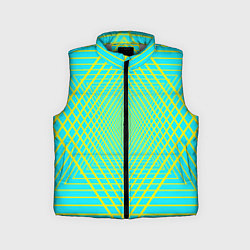 Детский жилет Трансформация контурных треугольников, цвет: 3D-светло-серый