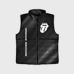 Детский жилет Rolling Stones metal rock lines, цвет: 3D-черный