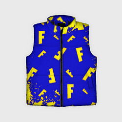 Детский жилет Fortnite краски неон, цвет: 3D-черный