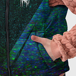 Детский жилет Death Stranding glitch blue, цвет: 3D-черный — фото 2