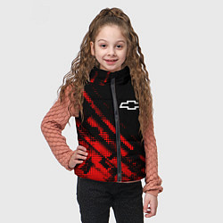 Детский жилет Chevrolet sport grunge, цвет: 3D-красный — фото 2