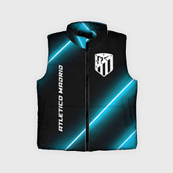 Детский жилет Atletico Madrid неоновые лампы, цвет: 3D-черный